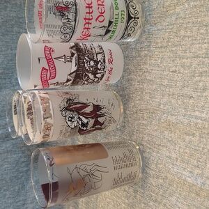 Vintage In Kentucky Derby Glasses